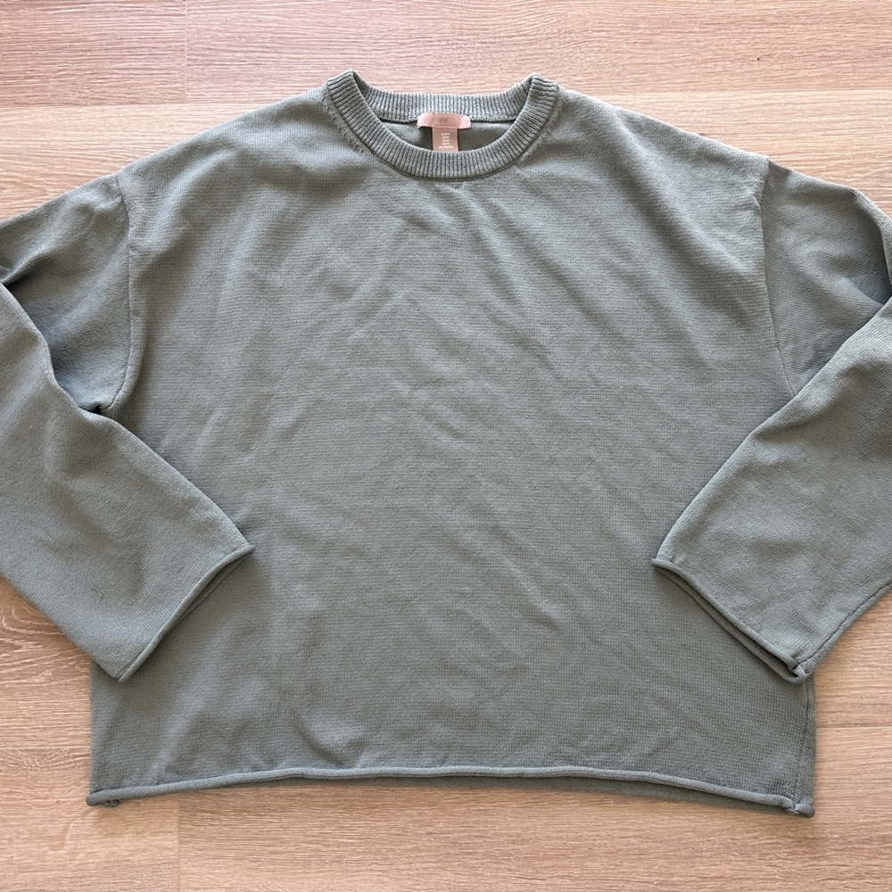 H&M Olive Knit Pullover